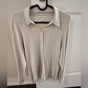Club Monaco Button Up Sweater / Shirt